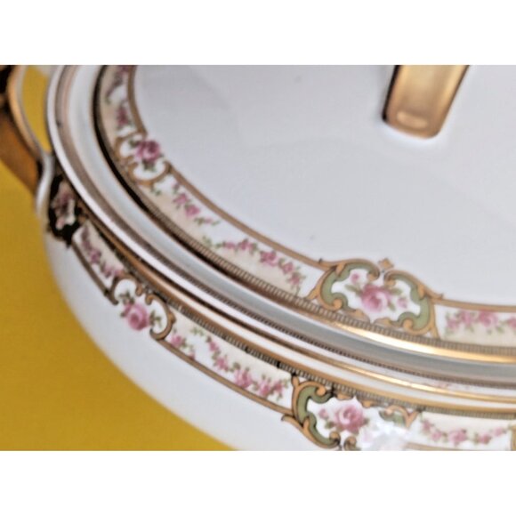 Antique  By Theodore Haviland, Limoges, France Lidded Vegetable Bowl 1910-20 - Picture 4 of 12